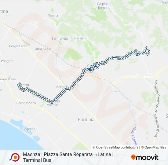 COTRAL Bus Line Map
