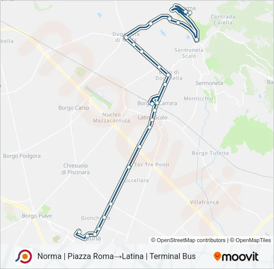 COTRAL Bus Line Map