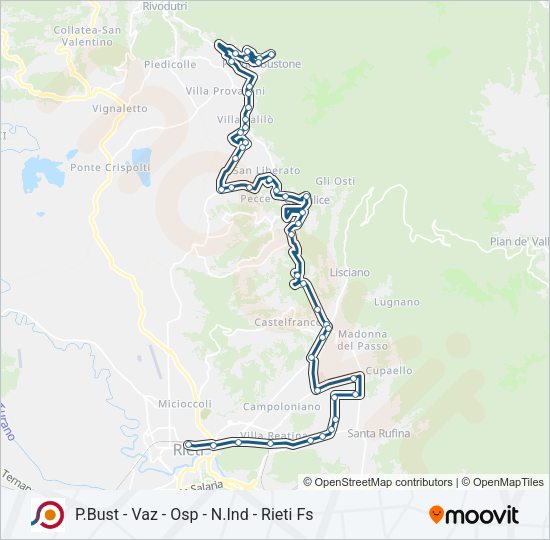 COTRAL Bus Line Map