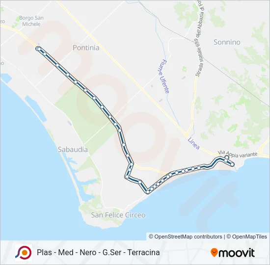COTRAL Bus Line Map