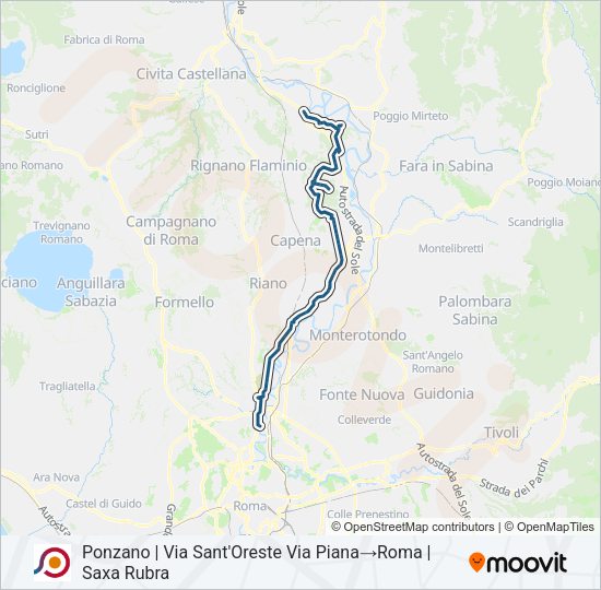 COTRAL Bus Line Map