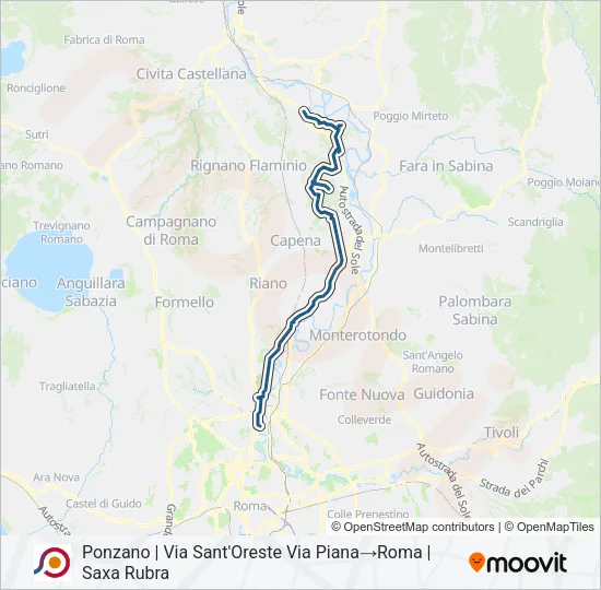 COTRAL Bus Line Map