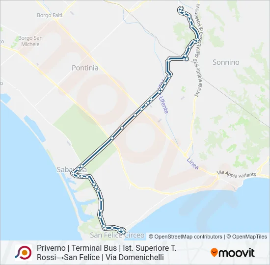 COTRAL Bus Line Map