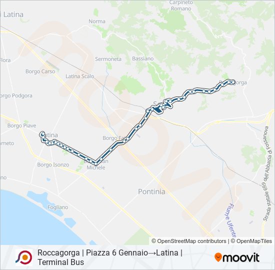 COTRAL bus Line Map