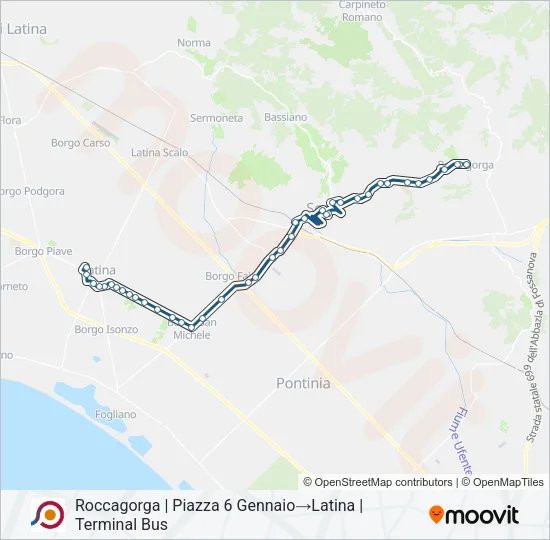 COTRAL Bus Line Map