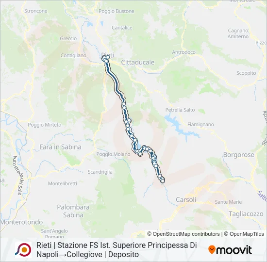 COTRAL Bus Line Map