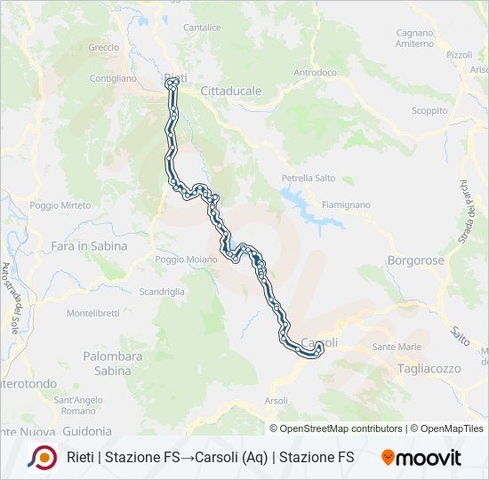 COTRAL bus Line Map