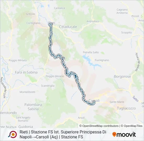 COTRAL Bus Line Map