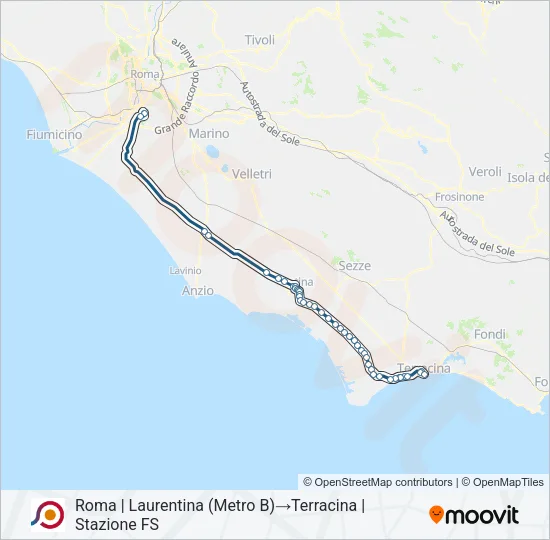COTRAL Bus Line Map