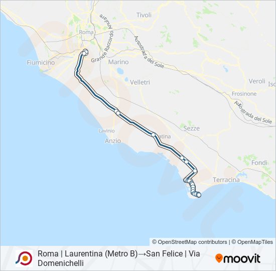 COTRAL bus Line Map