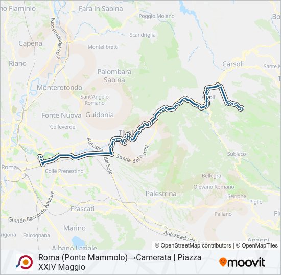 COTRAL bus Line Map