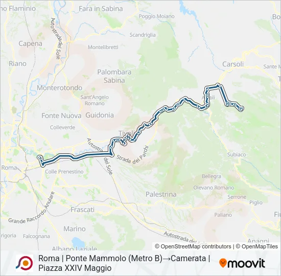 COTRAL Bus Line Map