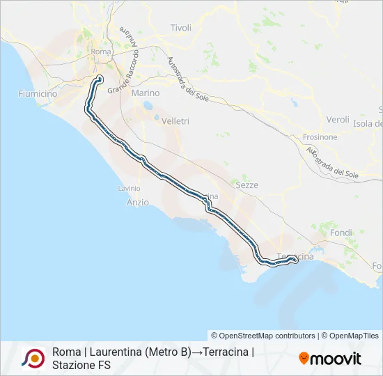 COTRAL Bus Line Map