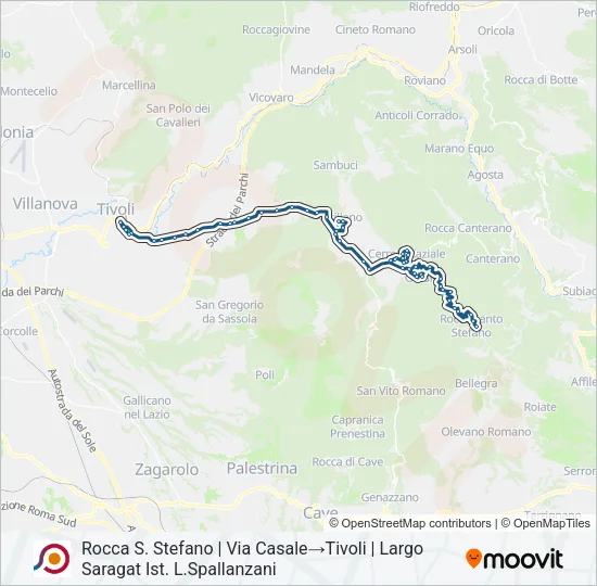 COTRAL Bus Line Map
