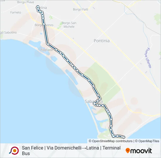 COTRAL Bus Line Map