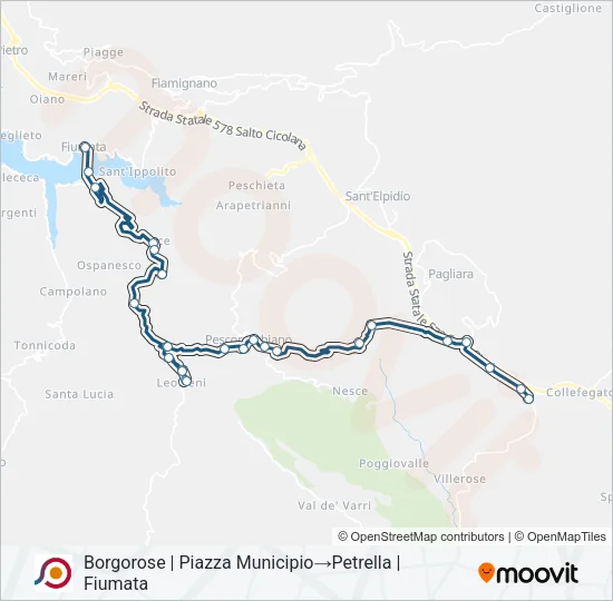 COTRAL Bus Line Map