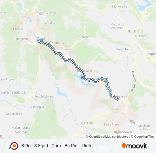 COTRAL Bus Line Map
