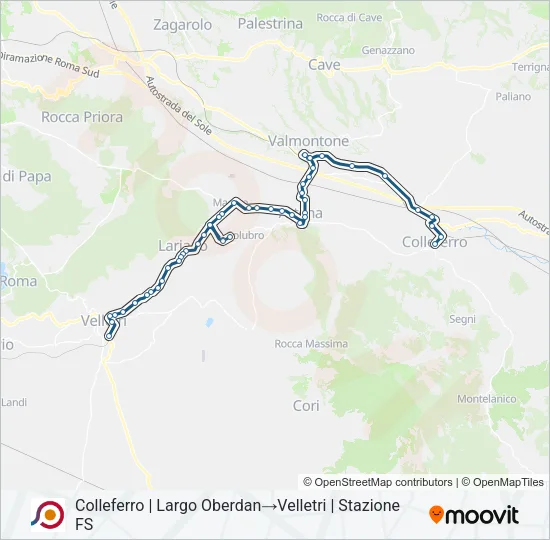 COTRAL Bus Line Map