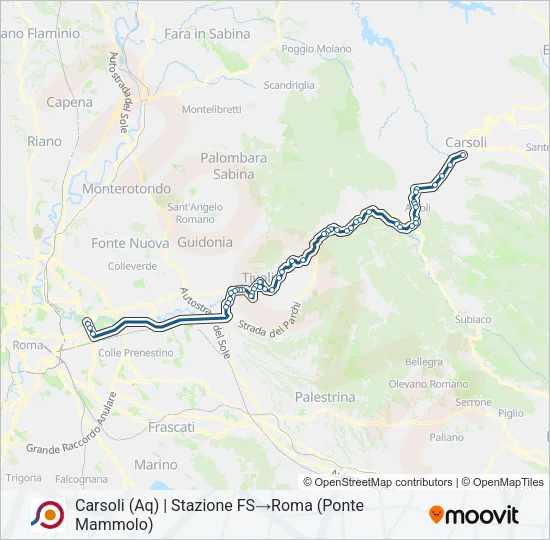 COTRAL Bus Line Map