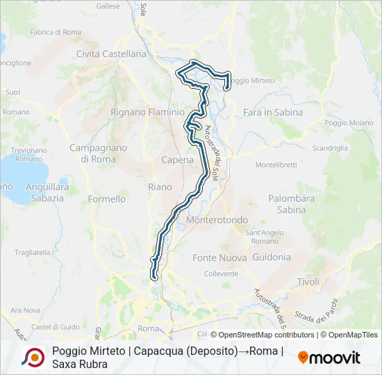 COTRAL Bus Line Map