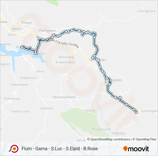 COTRAL Bus Line Map
