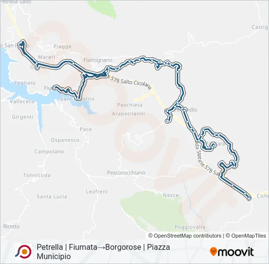 COTRAL Bus Line Map