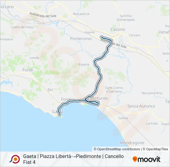 COTRAL Bus Line Map