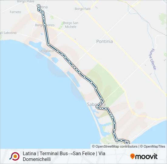 COTRAL Bus Line Map