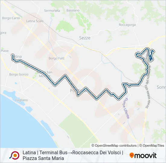 COTRAL Bus Line Map