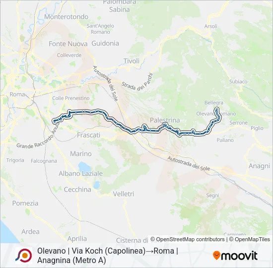 COTRAL Bus Line Map