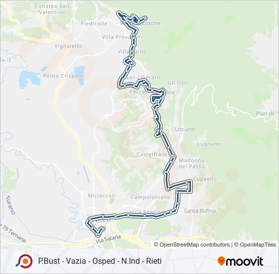 COTRAL bus Line Map