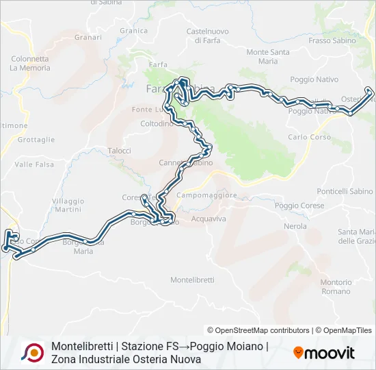 COTRAL Bus Line Map