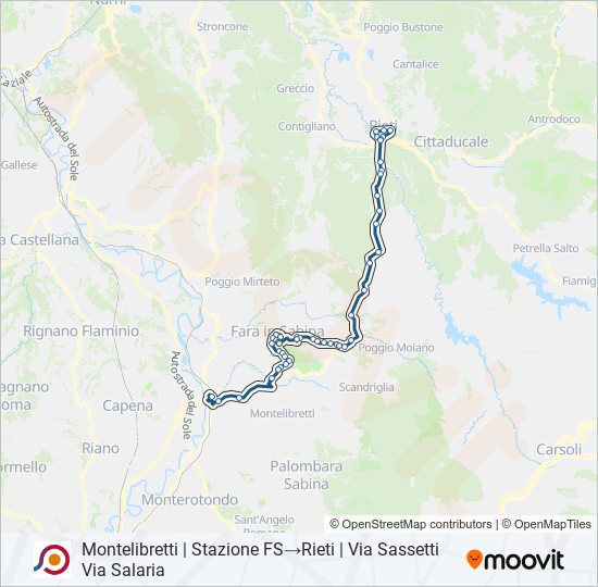 COTRAL bus Line Map