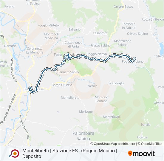 COTRAL bus Line Map