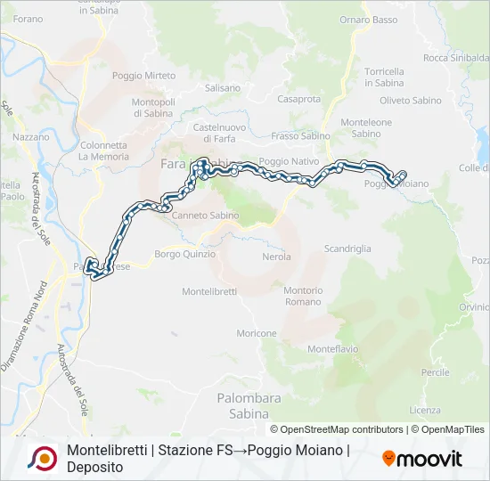 COTRAL Bus Line Map