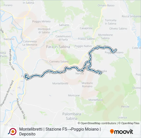 COTRAL Bus Line Map