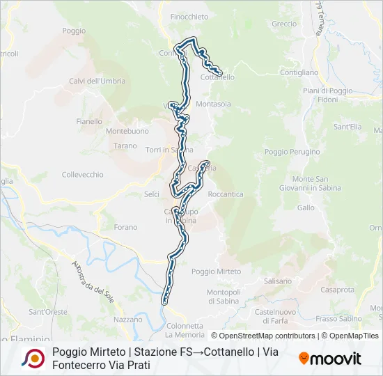 COTRAL Bus Line Map