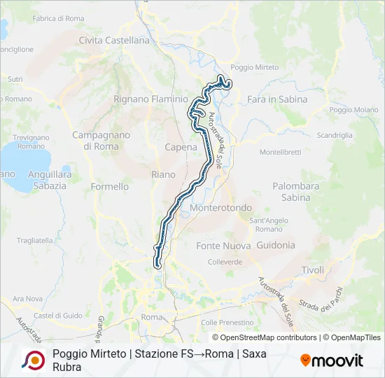 COTRAL Bus Line Map