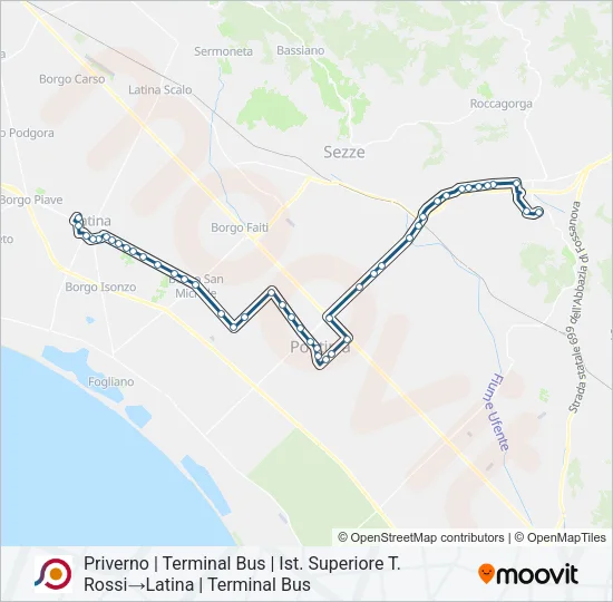 COTRAL Bus Line Map