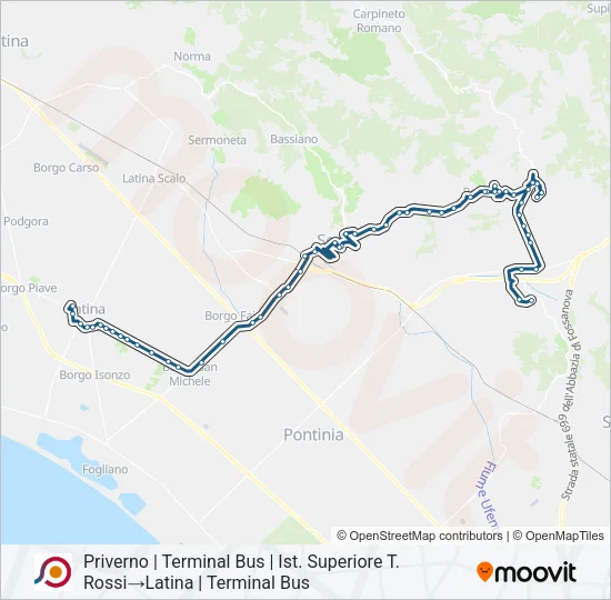 COTRAL Bus Line Map