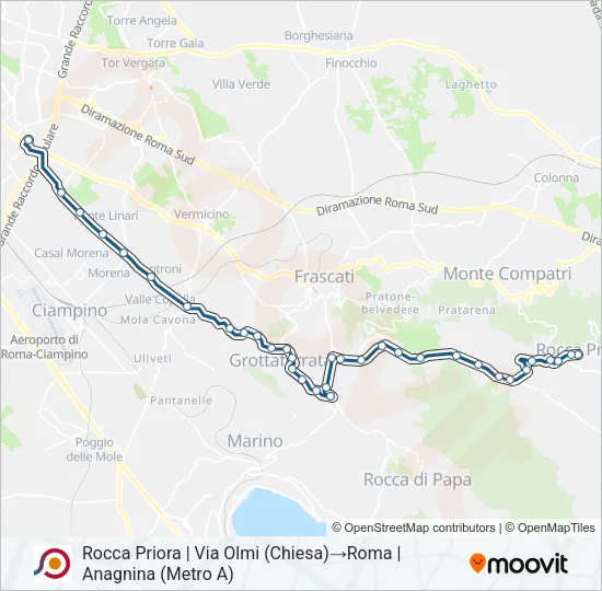 COTRAL Bus Line Map
