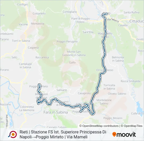 COTRAL Bus Line Map