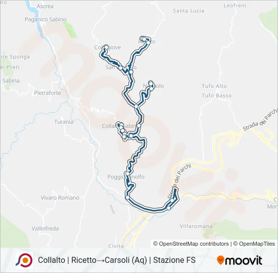 COTRAL Bus Line Map