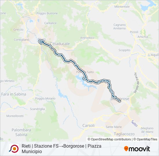 COTRAL bus Line Map