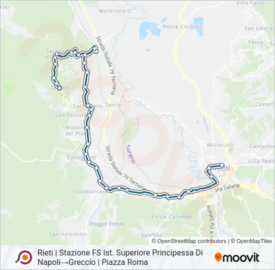 COTRAL Bus Line Map