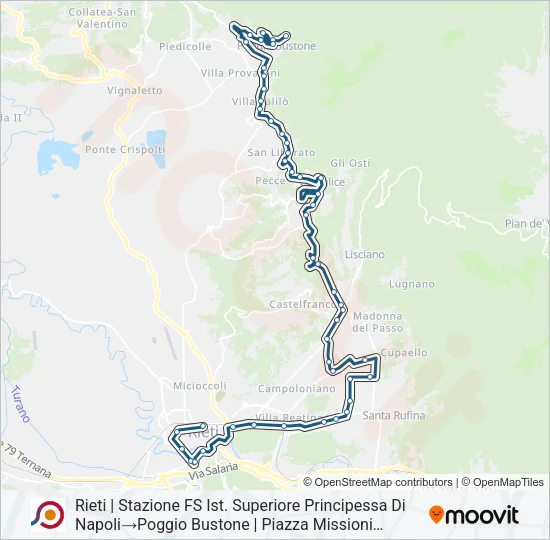 COTRAL Bus Line Map