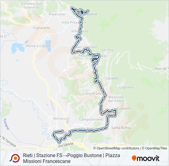 COTRAL bus Line Map