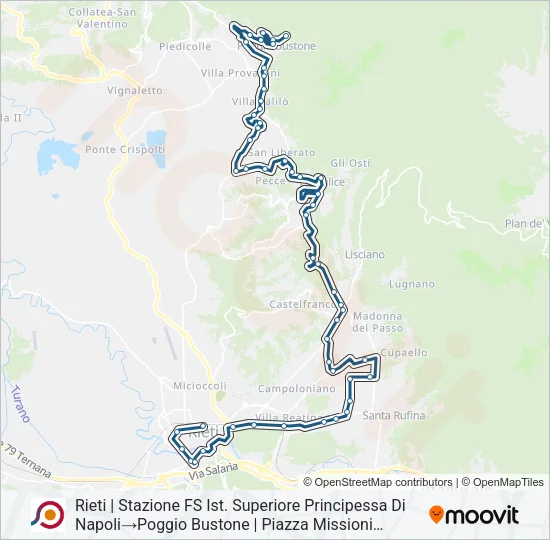 COTRAL Bus Line Map
