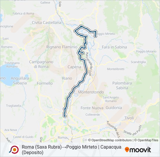 COTRAL bus Line Map