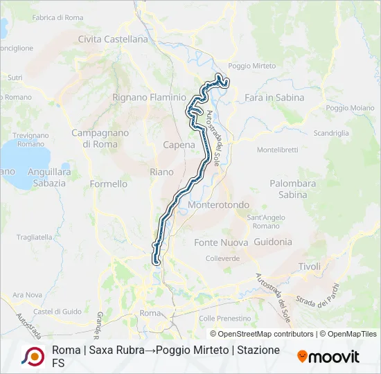 COTRAL Bus Line Map